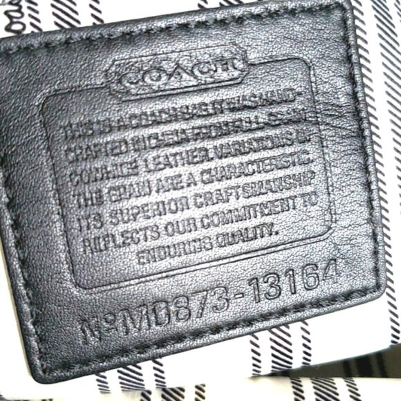 COACH Penelope Ruffled Black Pebbled Leather Satchel #13164 - Picture 9 of 14